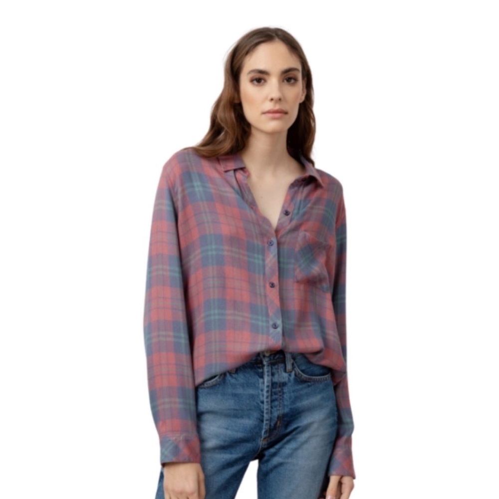 RAILS Plaid Hunter Plaid Button-Up Flannel Shirt M